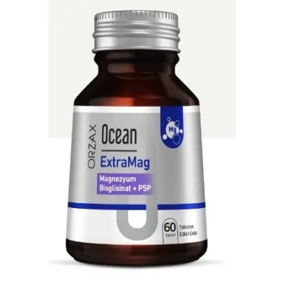 Orzax Ocean ExtraMag Magnezyum Bisglisinat + P5P 60 Tablet